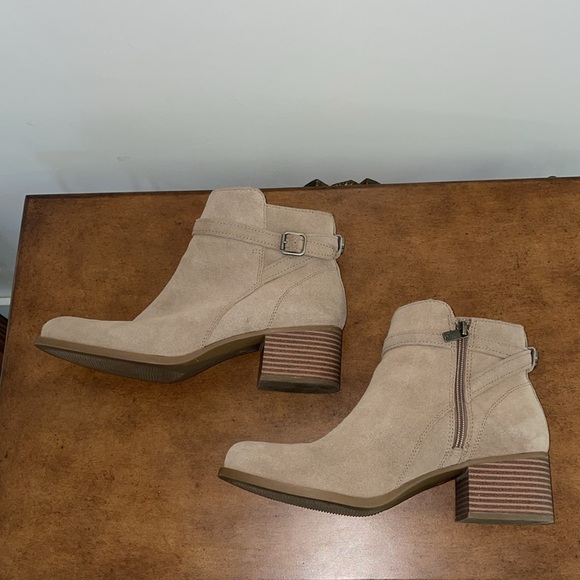 Koolaburra By Ugg Womens Erena Ankle Booties Brown Block Heels Zip Buckle Sz 10 - Picture 12 of 15